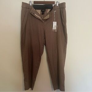 Lane Bryant The Allie Skinny Ankle Brown Plaid Trouser Pants Women’s Size 18